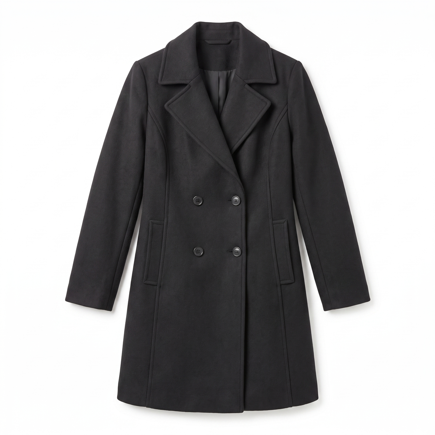 Sunoire rheya elegant coat garment flatlay 01