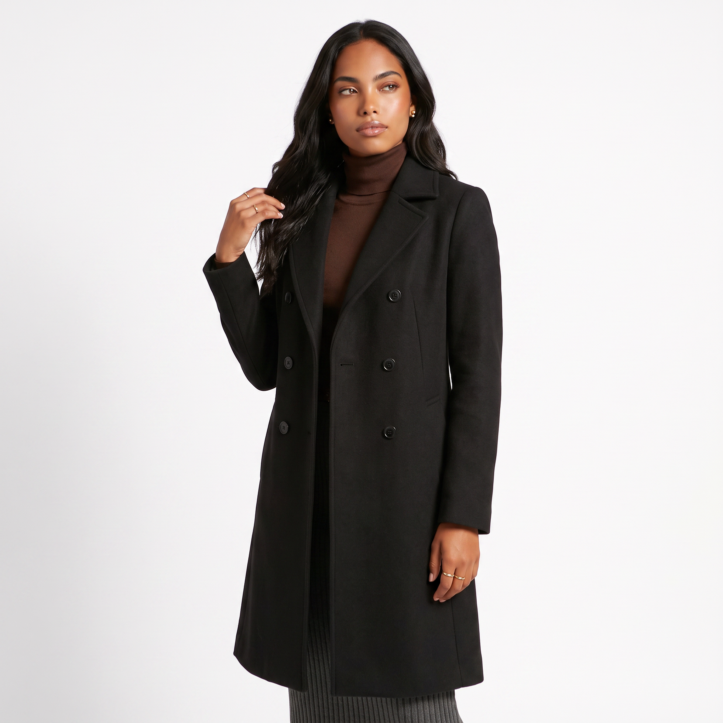 Sunoire rheya elegant coat top crop 3q 01