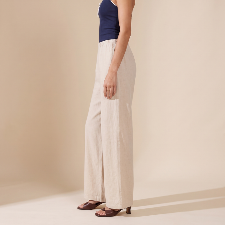 Sunoire rima beige cotton pants bottom side crop 01