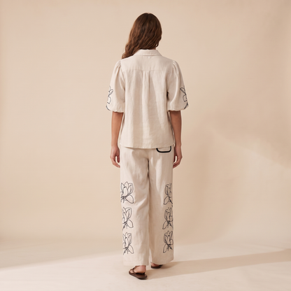 Nakoa Cream Linen Set