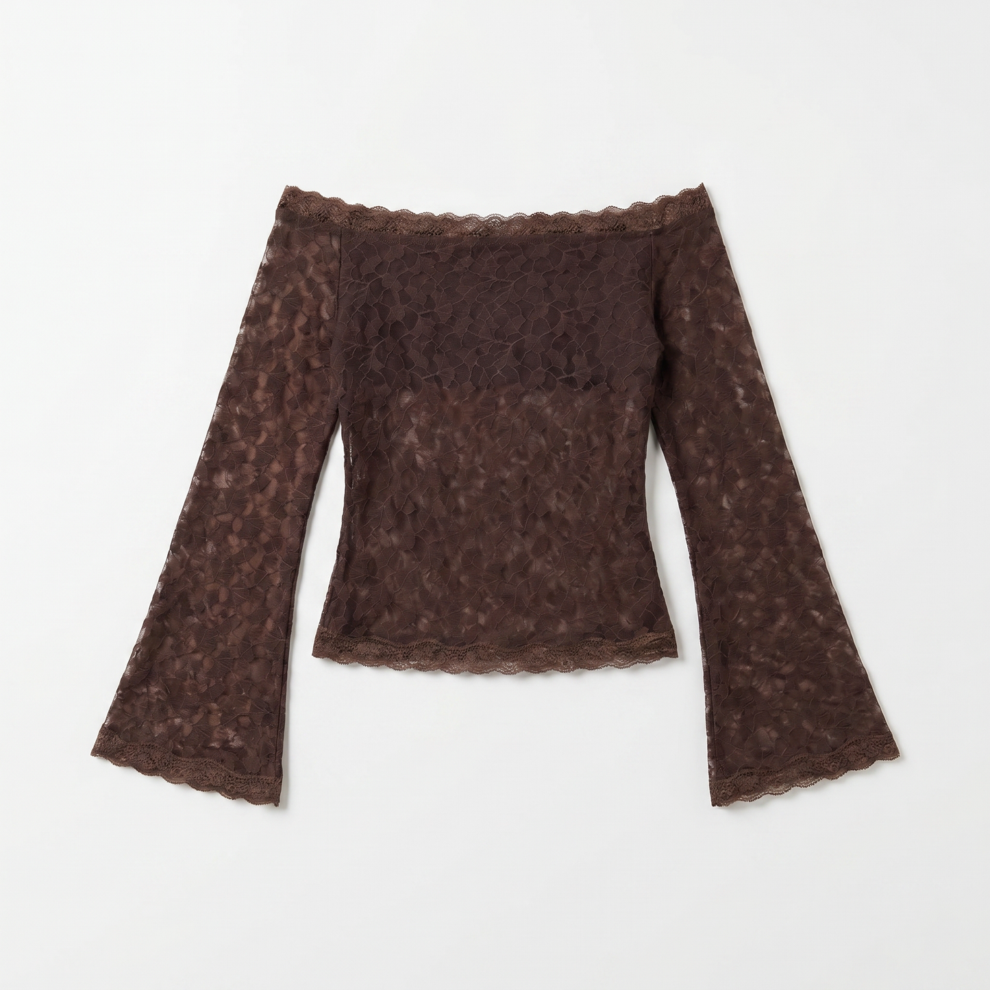 Sunoire s23002_brown garment flatlay 01