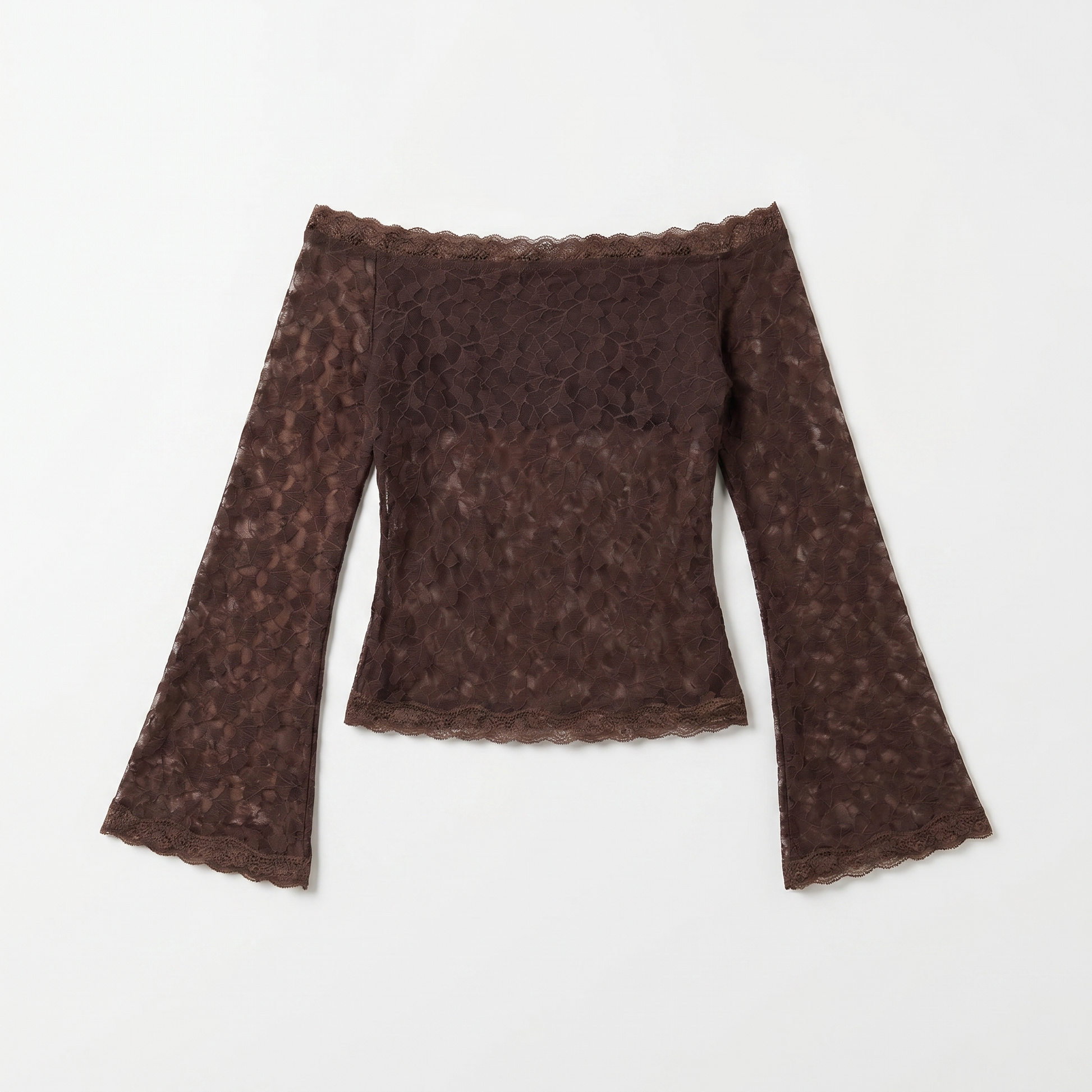 Sunoire s23002_brown garment flatlay 01