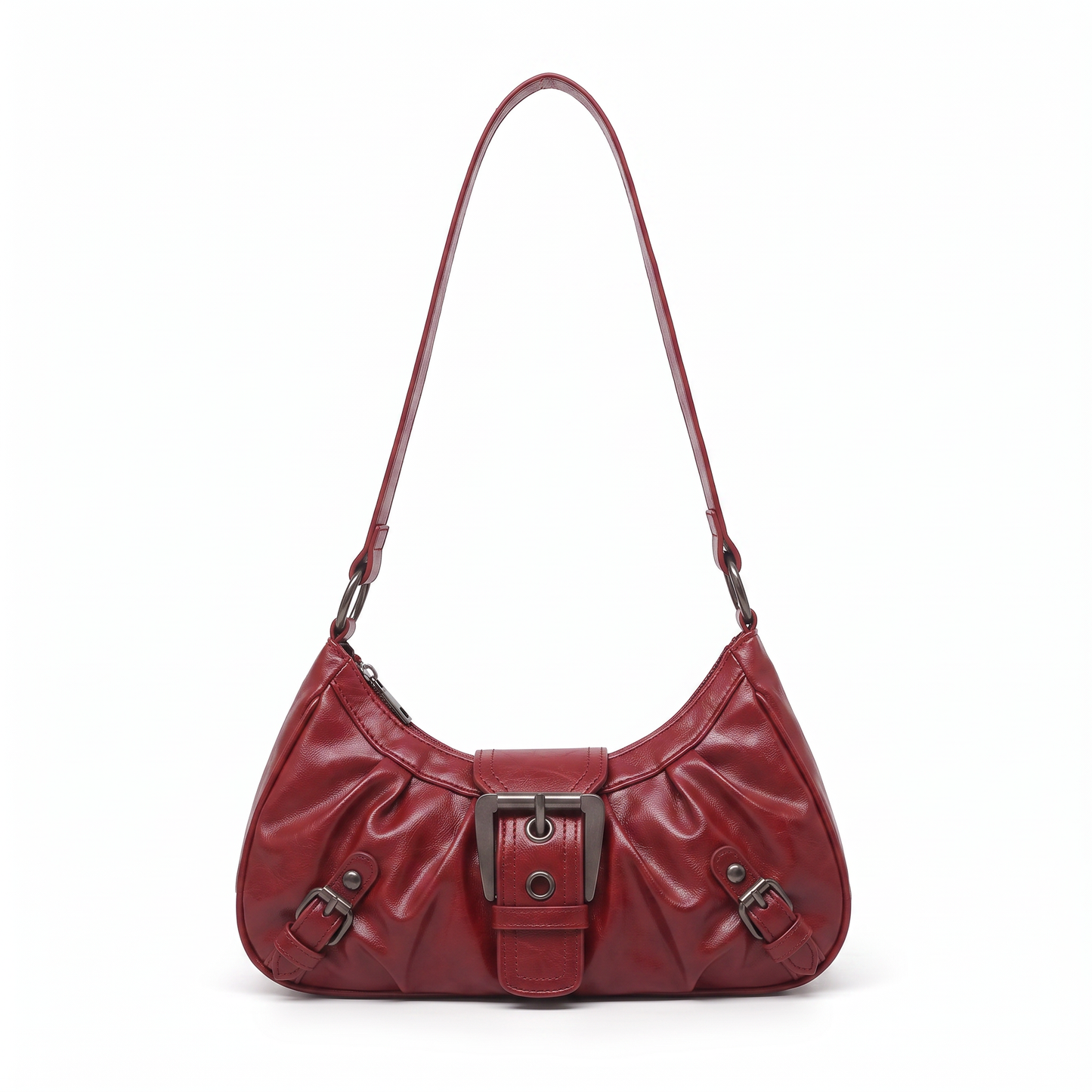 Sunoire sable black hobo bag colorway red front hero 01