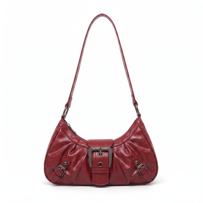 Sunoire sable black hobo bag colorway red front hero 01