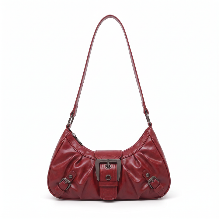 Sunoire sable black hobo bag colorway red front hero 01