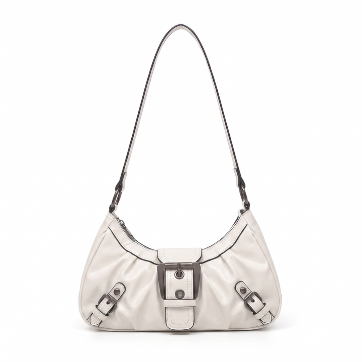 Sunoire sable black hobo bag colorway white front hero 01