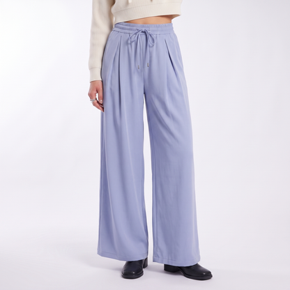 maqvob top quality wholesale women s cargo pants trousers baggy sweat track jogger sports female wide leg pants for women in Periwinkle colorway image