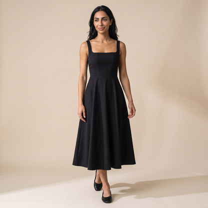 Sunoire serena black dress front hero 01