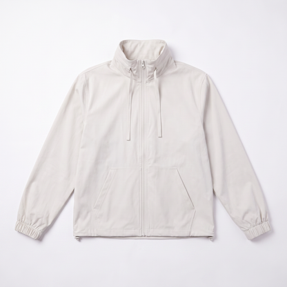 Sunoire spring new solid thin polyester sports casual stand collar jacket women loose fit versatile long sleeve fitness top garment flatlay 01