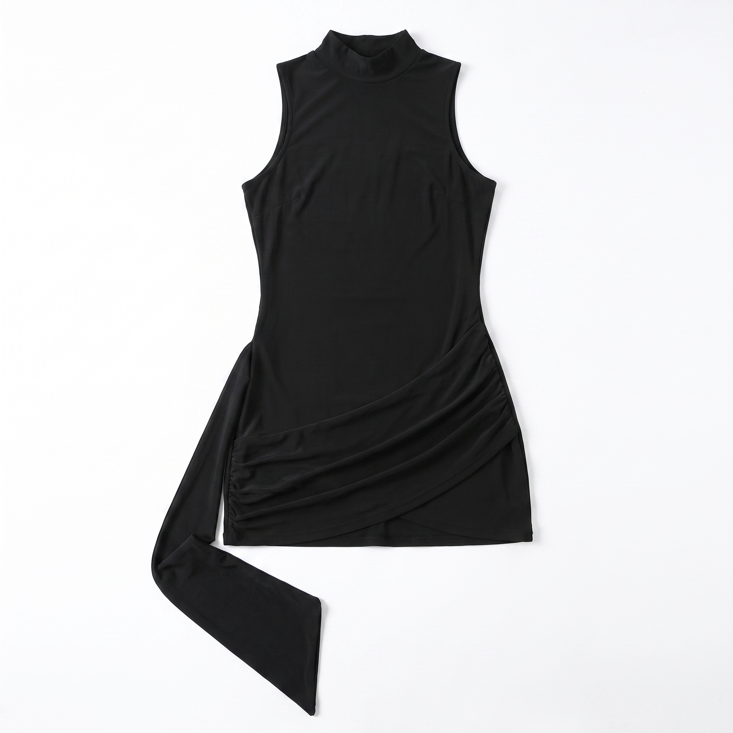 Sunoire spring sexy strap slim fit hip women clothing sleeveless elegant mini length women dresses garment flatlay 01