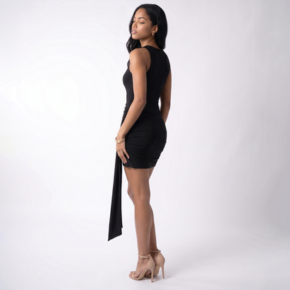 Sunoire spring sexy strap slim fit hip women clothing sleeveless elegant mini length women dresses three quarter 01
