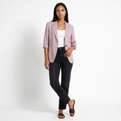 Sunoire tailored everyday blazer front hero 01