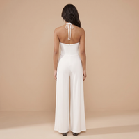 Sunoire tareth halterneck cutout jumpsuit 2 back view 01
