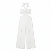 Sunoire tareth halterneck cutout jumpsuit 2 mannequin white 01