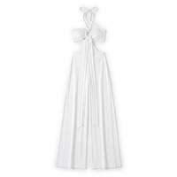 Sunoire tareth halterneck cutout jumpsuit 2 mannequin white flatlay 01
