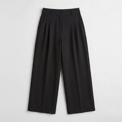 Sunoire tatiana black pants garment flatlay 01