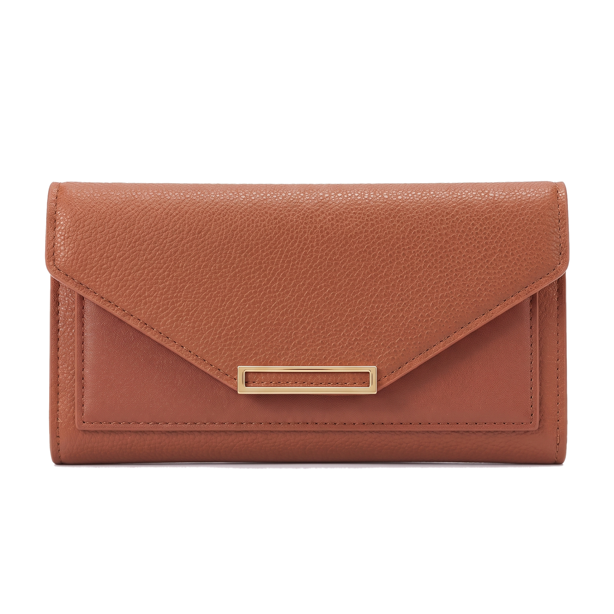 Women's Long Envelope Wallet in Coffee