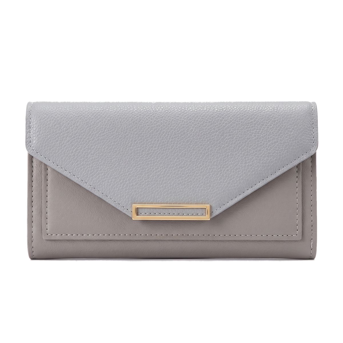Women's Long Envelope Wallet in Gray