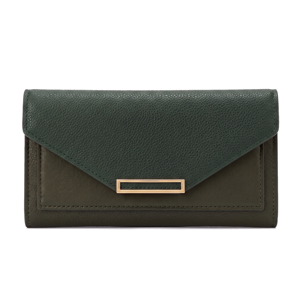 Women's Long Envelope Wallet in Green