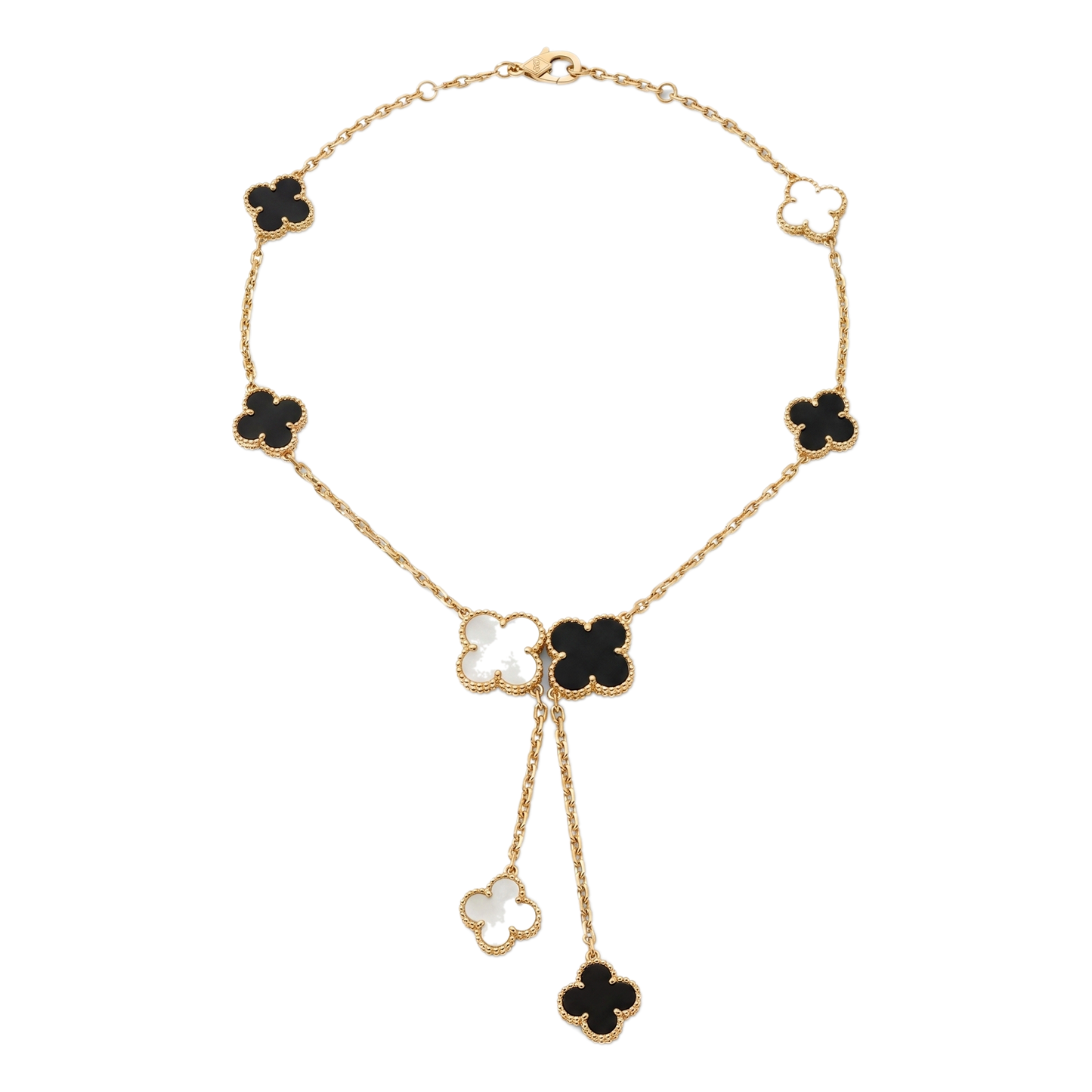 Sunoire premium 316l stainless steel four leaf clover jewelry set trendy women s gift 01 flatlay gold