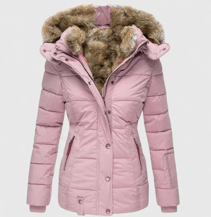 Veyzandra | Comfortable Coat in Pink