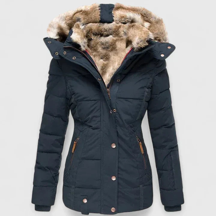 Veyzandra | Comfortable Coat in Blue