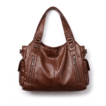 Sunoire vienne black slouchy shoulder bag colorway brown front hero 01
