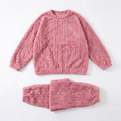 Sunoire Fleece Oversized Set garment flatlay