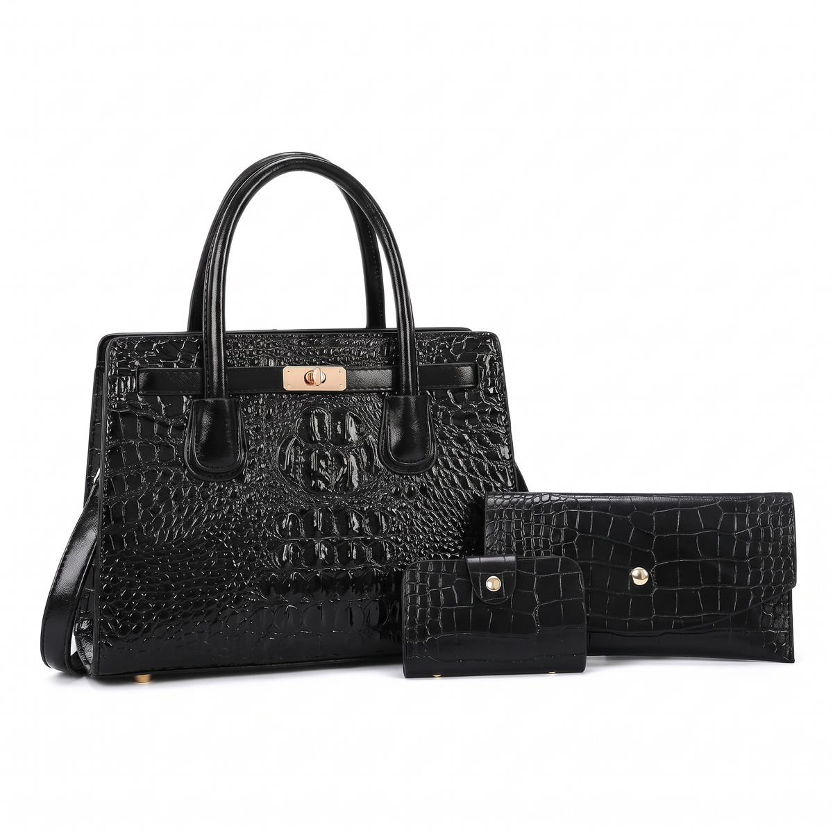 Women's 3 Piece Handbag and Purse Set, the whole set