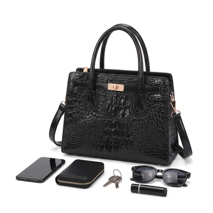 Women's 3 Piece Handbag and Purse Set, what fits inside