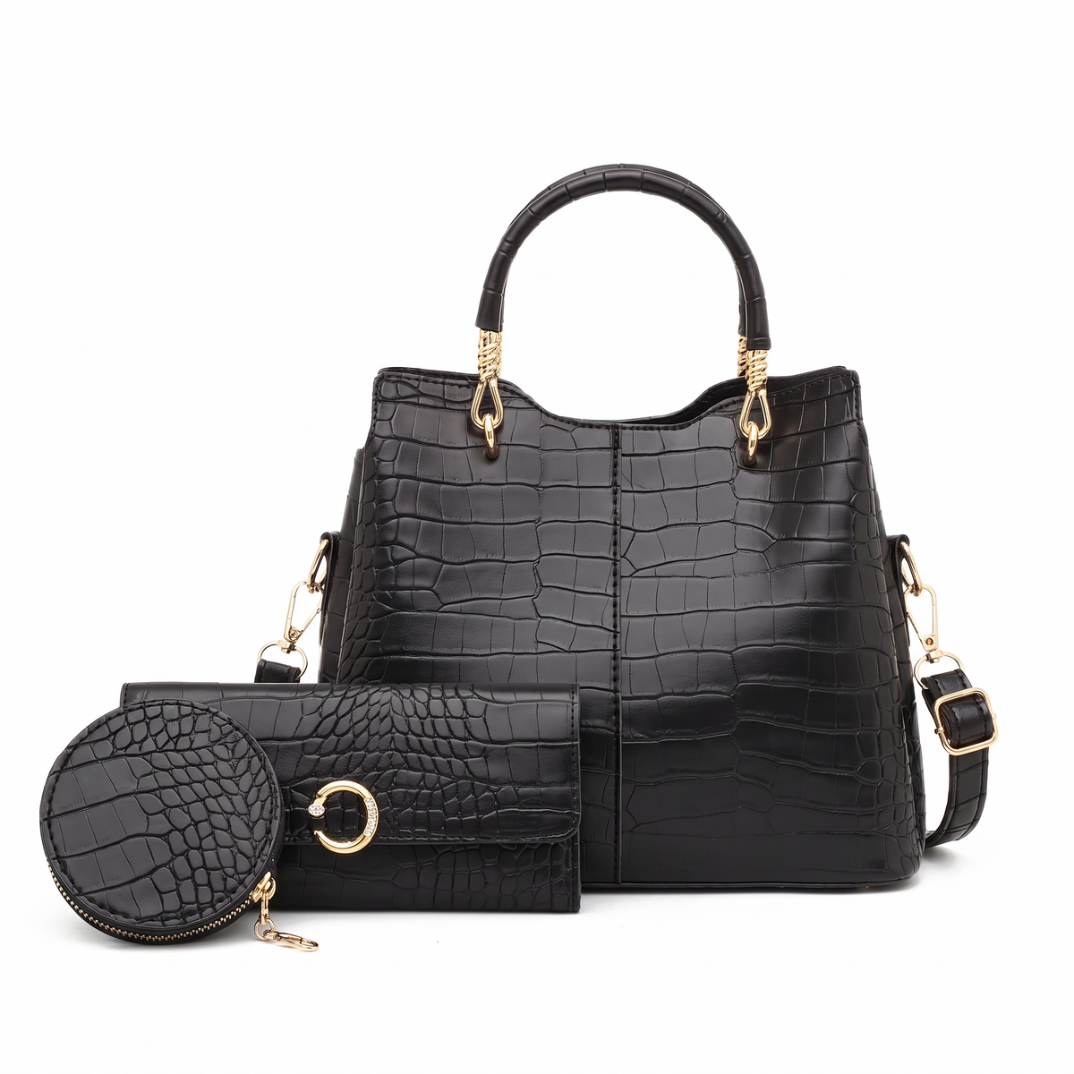 Women's 3 Piece Handbag and Purse Set, the whole set
