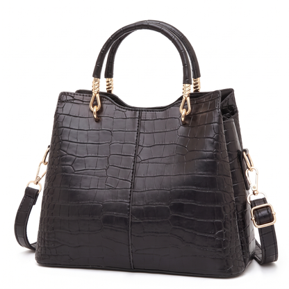 Women's 3 Piece Handbag and Purse Set, three-quarter view