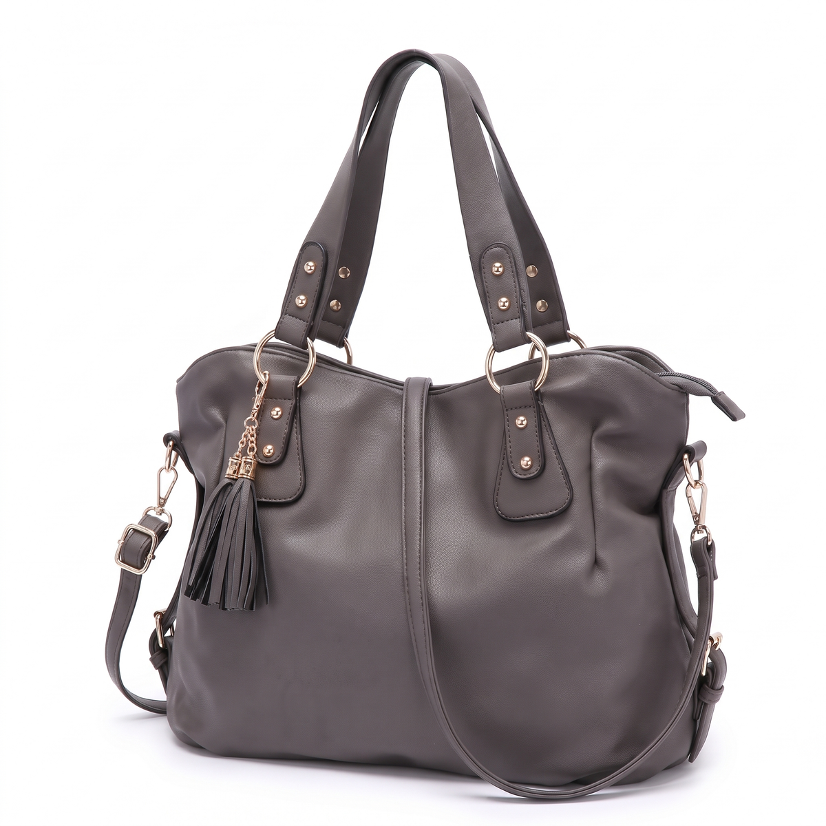 Women's 4 Piece Handbag and Purse Set, three-quarter view
