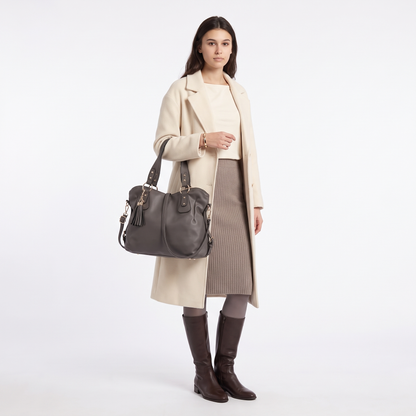 Women's 4 Piece Handbag and Purse Set, worn by a model