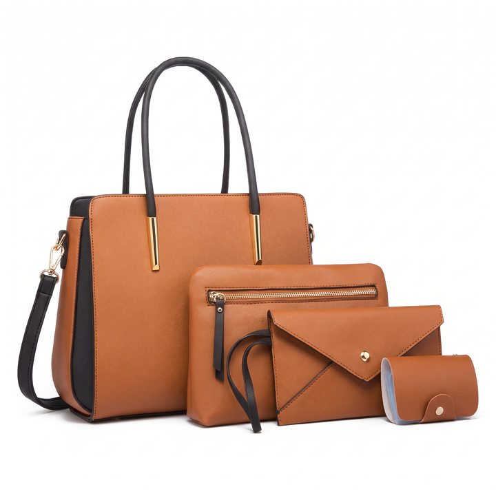Women's 4 Piece Handbag and Purse Set, the whole set