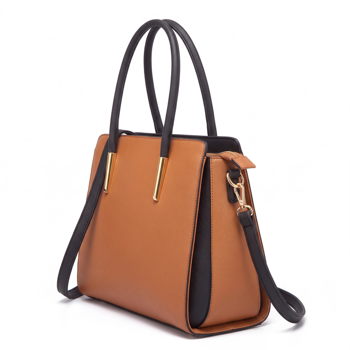 Women's 4 Piece Handbag and Purse Set, three-quarter view