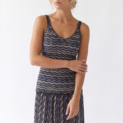 Sunoire women s daily leisure vacation sets hollow out v neck sleeveless spaghetti strap matching skirt knitting two piece set torso crop 01