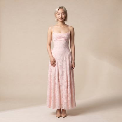 Sunoire women s floral maxi dress sculpted silhouette front hero 01