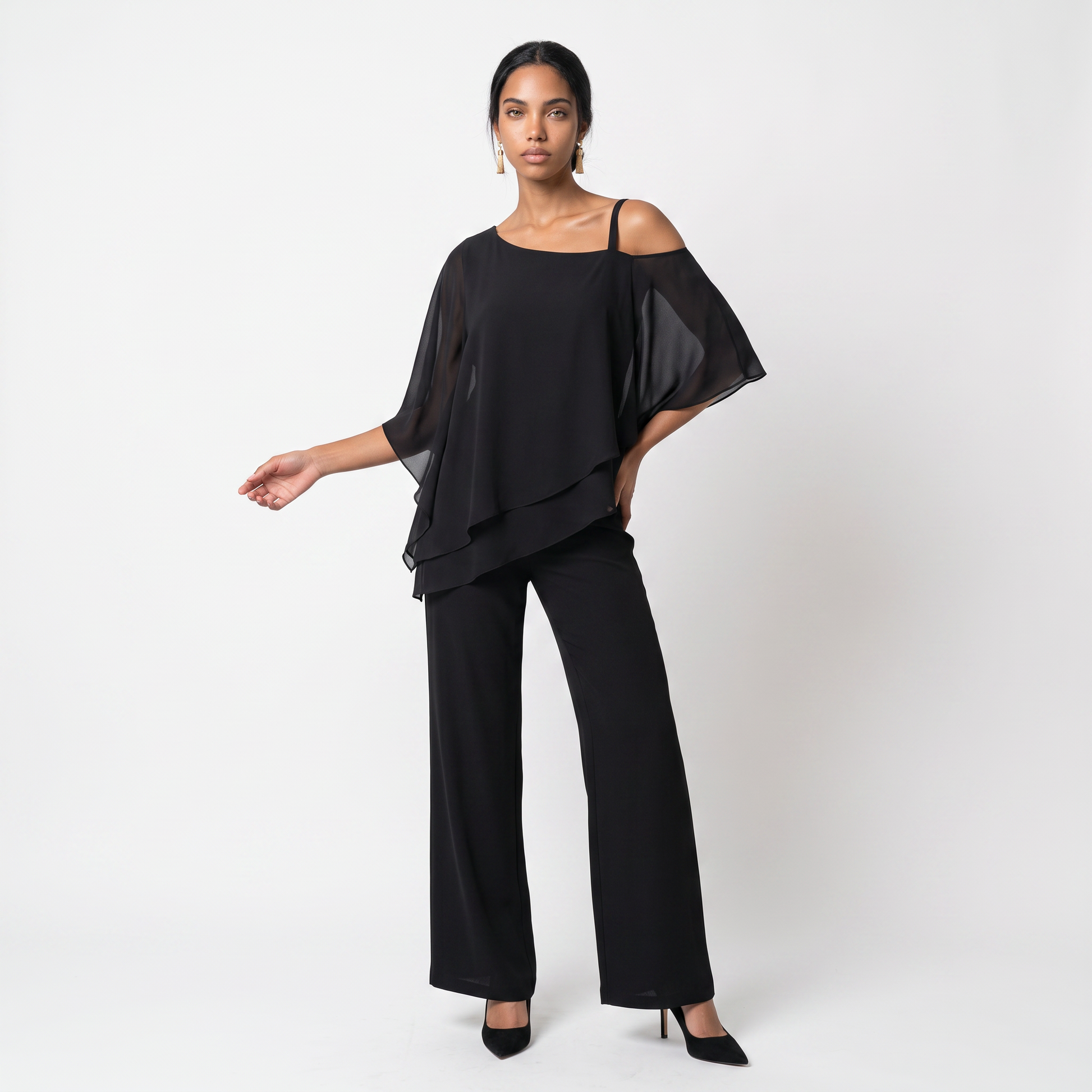 Sunoire women s two piece set asymmetrical front hero 01