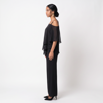 Sunoire women s two piece set asymmetrical side view 01