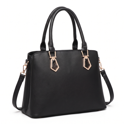 Women's 2 Piece Handbag and Purse Set, three-quarter view