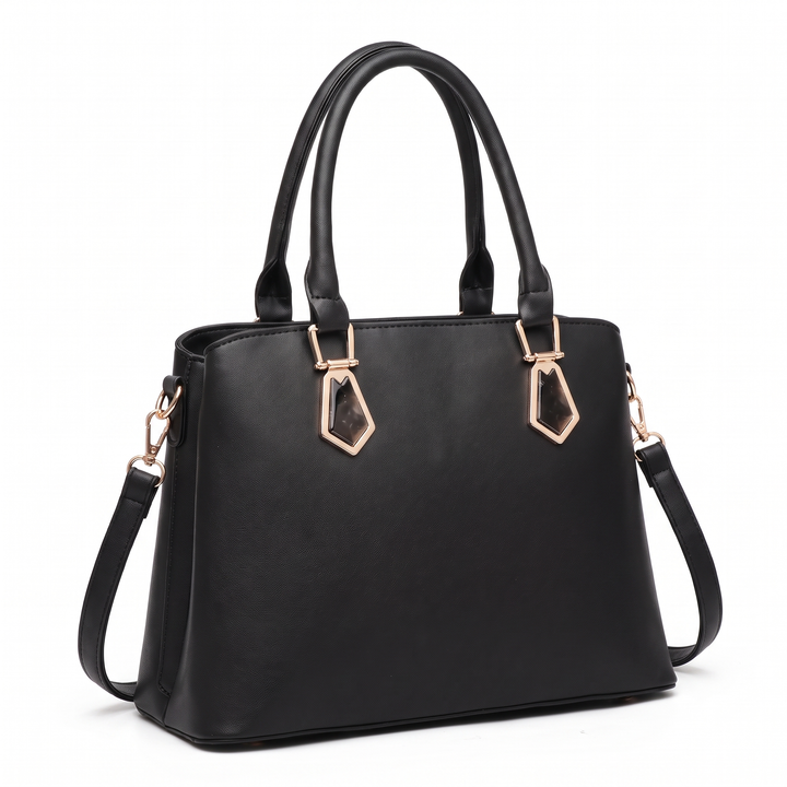 Women's 2 Piece Handbag and Purse Set, three-quarter view