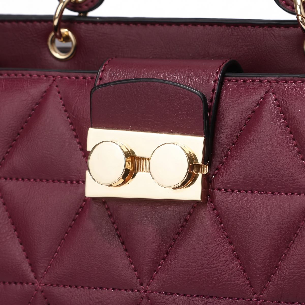 Women's 2 Piece Handbag and Purse Set, hardware close-up