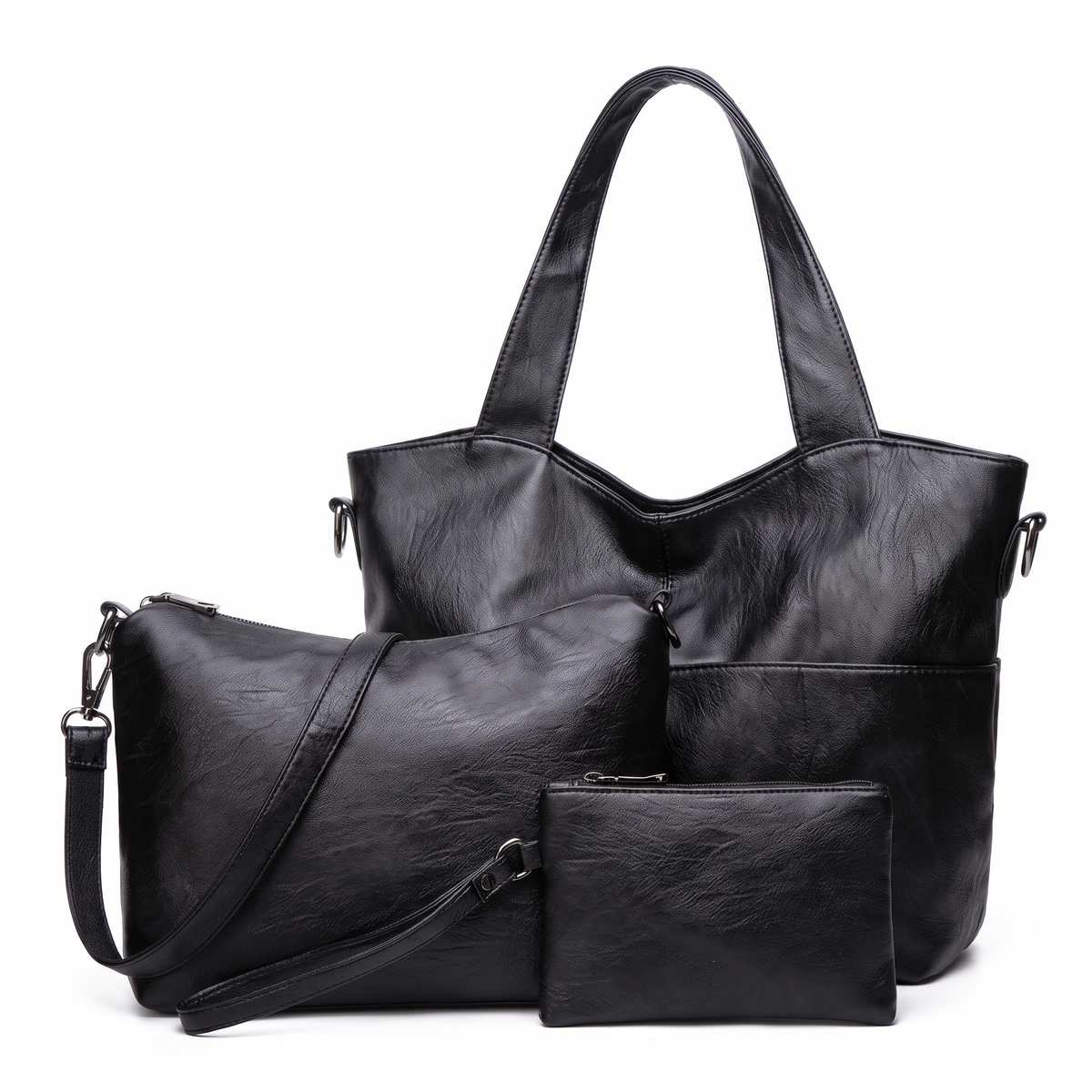 Women's 3 Piece Handbag and Purse Set, the whole set