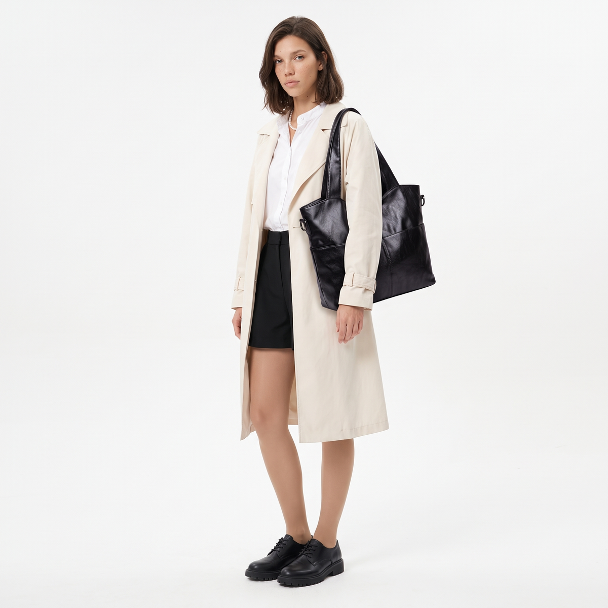 Women's 3 Piece Handbag and Purse Set, worn by a model