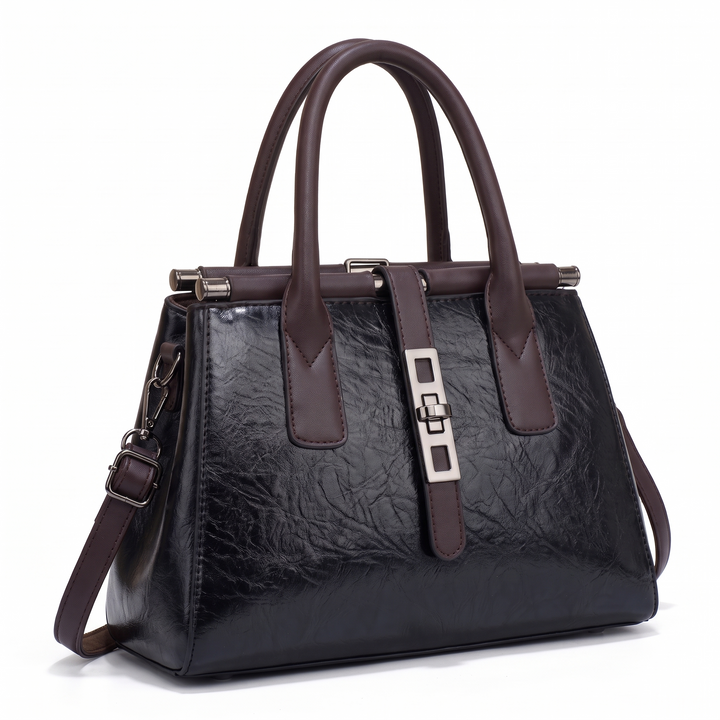 Women's 3 Piece Handbag and Purse Set, three-quarter view