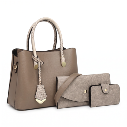 Women's 3 Piece Handbag and Purse Set, the whole set