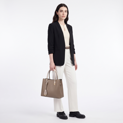 Women's 3 Piece Handbag and Purse Set, worn by a model