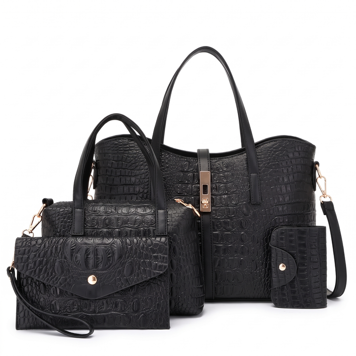 Women's 4 Piece Handbag and Purse Set, the whole set