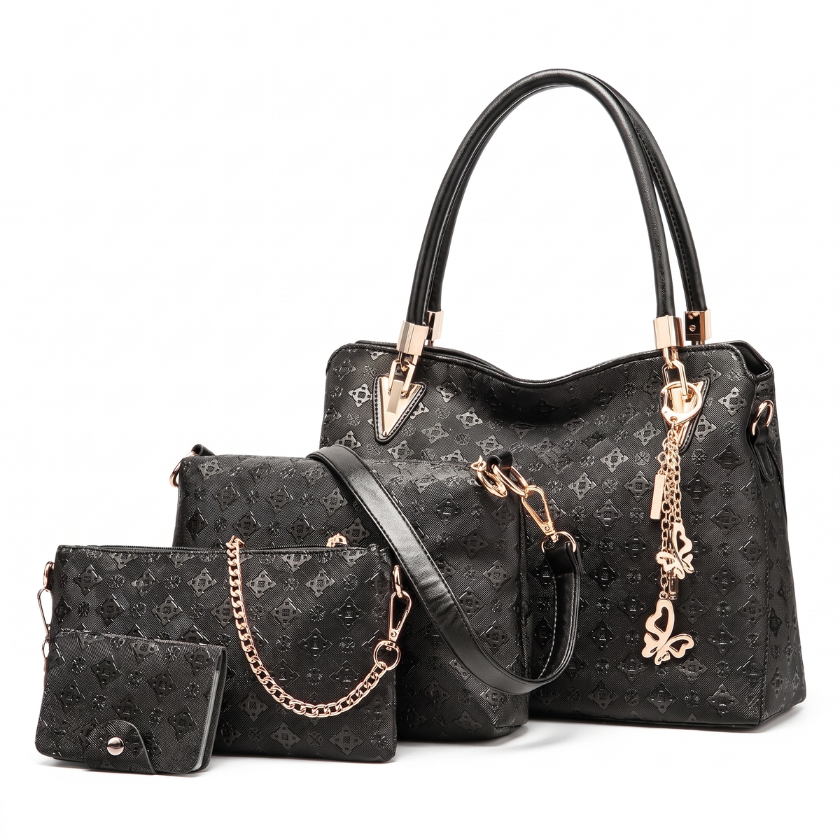 Women's 4 Piece Handbag and Purse Set, the whole set